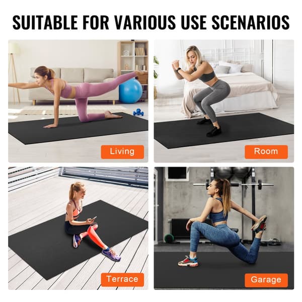 Liukumaton joogamatto, harjoitusmatto 8x5ft, Gym Fitness ja Pilates -harjoitukset, kestävä ja käytännöllinen