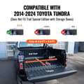Miniatyrbillede 2 af 9: Tri-Fold Tonneau Cover til Toyota Tundra 2014-2024, Truck Bed Cover, Vandskadesikker, Letvægtsdesign, Nem Montering