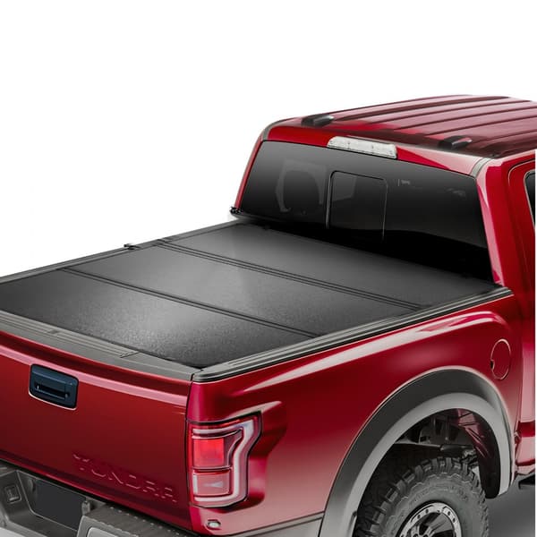 Tri-Fold Tonneau Cover til Toyota Tundra 2014-2024, Truck Bed Cover, Vandskadesikker, Letvægtsdesign, Nem Montering
