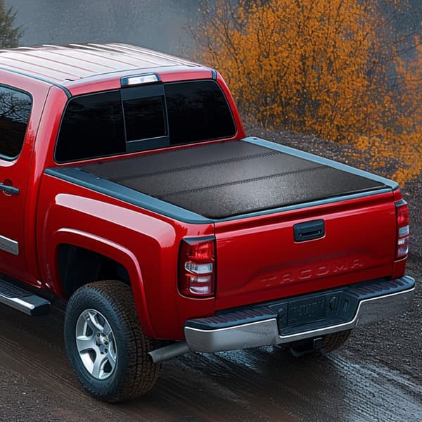 Tri-Fold Tonneau Cover til Toyota Tacoma 2016-2023, Truck Bed Cover, Holdbar, Vandtæt, Nem Installation