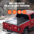 Miniatyrbillede 4 af 9: Tri-Fold Tonneau Truck Bed Cover til 19-24 Chevy Silverado & GMC Sierra 1500, vandtæt, robust design, nem installation