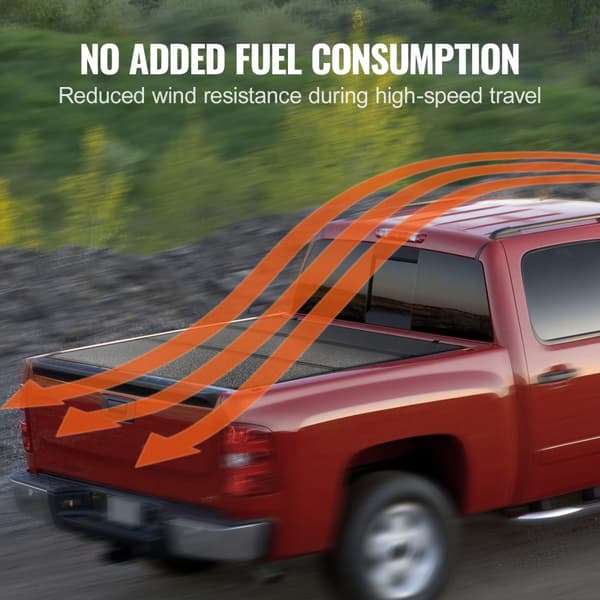 Tri-Fold Tonneau Truck Bed Cover til 19-24 Chevy Silverado & GMC Sierra 1500, vandtæt, robust design, nem installation