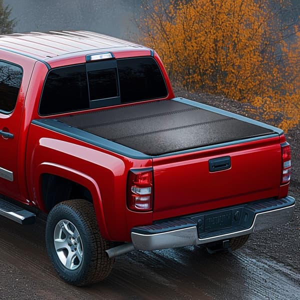 Tri-Fold Tonneau Truck Bed Cover til 19-24 Chevy Silverado & GMC Sierra 1500, vandtæt, robust design, nem installation
