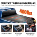Miniatyrbillede 3 af 9: Tri-Fold Tonneau Truck Bed Cover til Ford F-250 F-350 Super Duty 1999-2024, vandtæt, let at installere, holdbar kvalitet