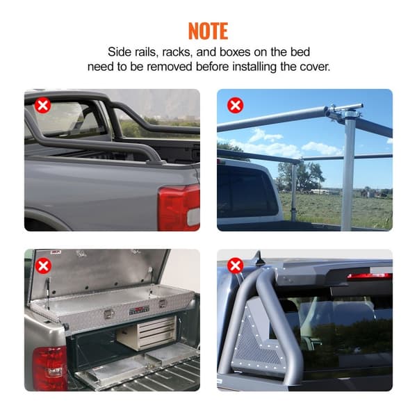 Tri-Fold Tonneau Truck Bed Cover til Ford F-250 F-350 Super Duty 1999-2024, vandtæt, let at installere, holdbar kvalitet