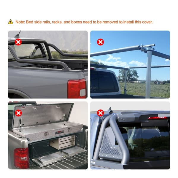 Truck Bed Cover, Rulle Tonneau Cover, Kompatibel med Dodge Ram 1500 (2002-2018), 2500 3500 (2003-2024), Classic (2019-2024), til 6,4' seng