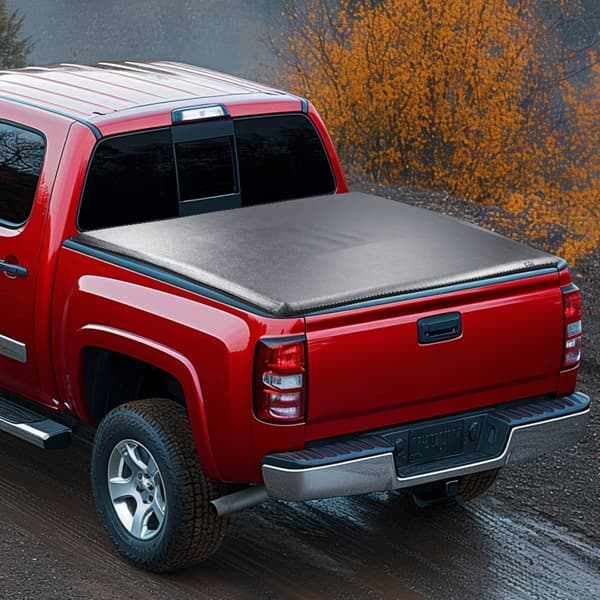 Truck Bed Cover, Rul-Op Tonneau Dække, Kompatibel med 2014-2024 Chevy Silverado / GMC Sierra 1500, til 6,6 x 5,2 fod / 6,6 x 5,3 fod