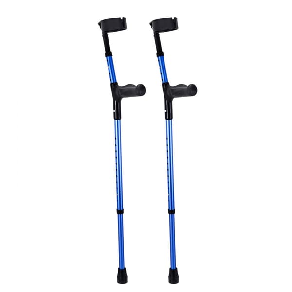 Underarmskryckor Gåkryckor i aluminium, justerbar höjd, ergonomiska manschetter, hög kvalitet, lätt och hållbar