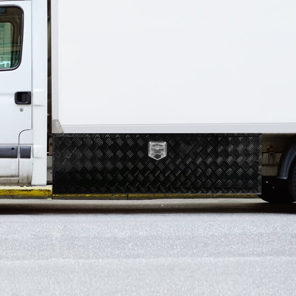 Undervogn aluminium lastbil værktøjskasse 60"x17"x18", trailer RV værktøjsopbevaring, holdbart design, vandtæt beskyttelse