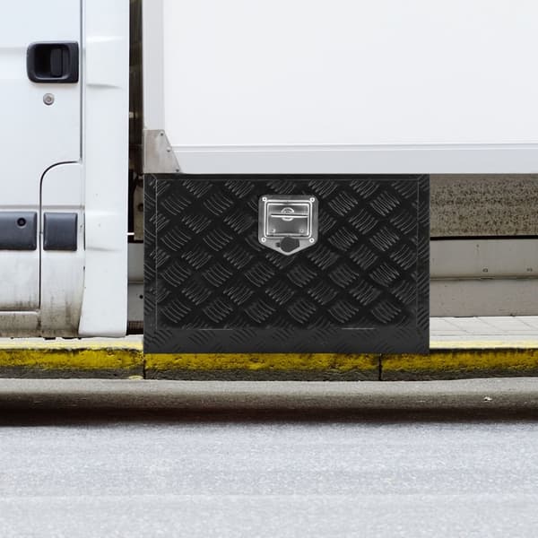 Undervogn Aluminium Lastbil Værktøjskasse 24" x 17" x 18" - Trailer RV Værktøjsopbevaring, Robust og Holdbar