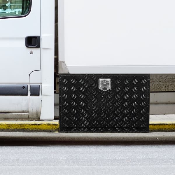 Aluminium undervogn værktøjskasse til lastbil 48" x 17" x 18", trailer RV værktøjsopbevaring, robust opbevaring, holdbar konstruktion