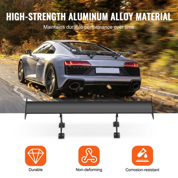 Universal Bagspoiler GT Stil Justerbar Bagagerumsving Bil Racing 110 cm