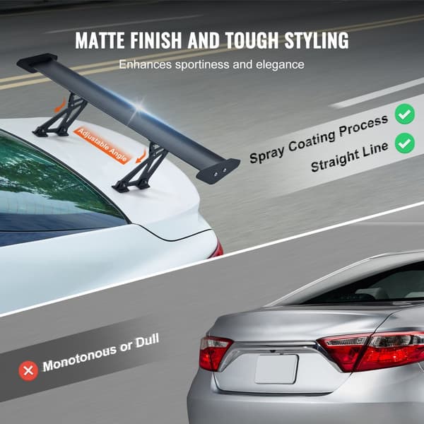 Universal Bagspoiler GT Stil Justerbar Bagagerumsving Bil Racing 110 cm