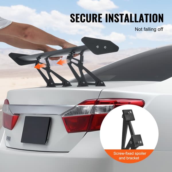 Universal Bagspoiler GT Stil Justerbar Bagagerumsving Bil Racing 110 cm
