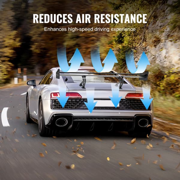Universal Bakspoiler GT Stil Justerbar Bagagerumvinge Bil Racing 53,1''