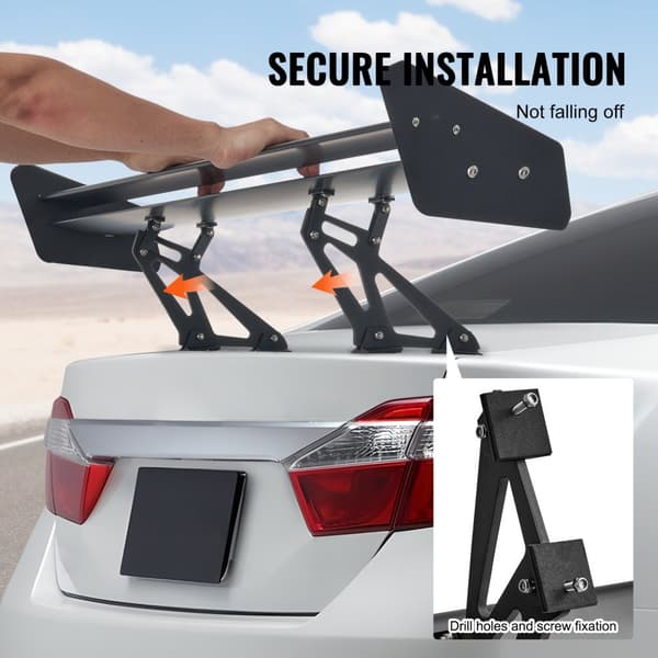 Universal Bakspoiler GT Stil Justerbar Bagagerumvinge Bil Racing 53,1''