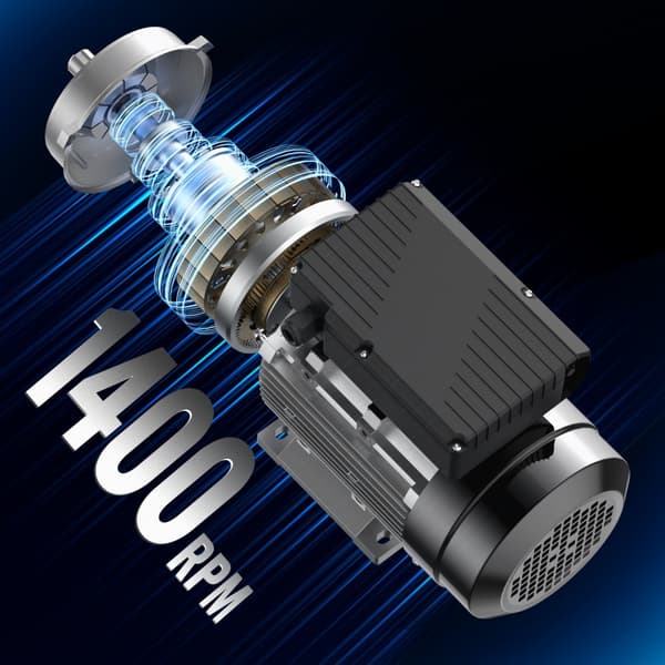 0,55 kW sähkömoottori, 1400 rpm, AC 220-240 V, 4,5 A, 1-vaiheinen, 19 mm avainakseli, tehokas ja turvallinen käyttö