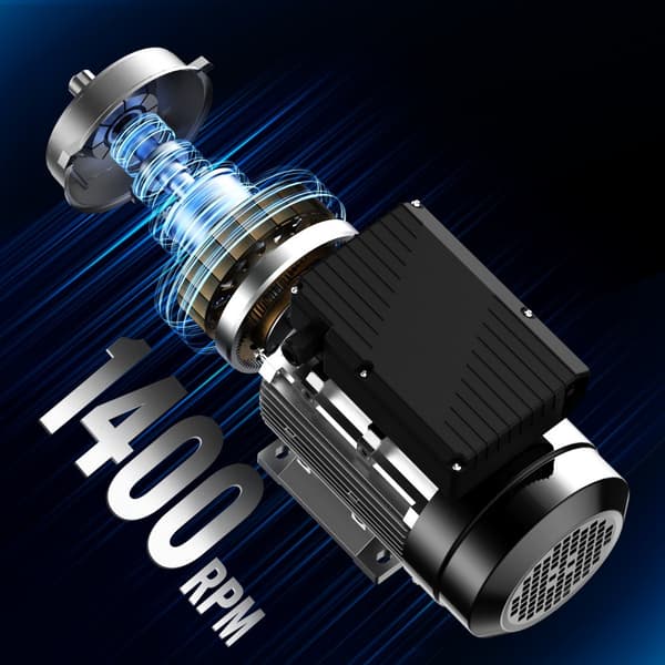 0,75 kW sähkömoottori 1400 rpm, AC 220-240 V, 5,45 A, 1-vaiheinen, 19 mm avainakseli, tehokas ja kompakti ratkaisu