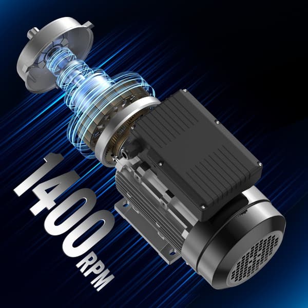 1,5KW Elmotor 1400RPM AC 220~240V 9,85A 1-faset 24mm Nøgleaksel, høj effektivitet, kompakt design, industrikvalitet