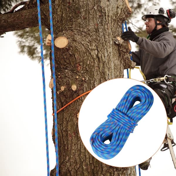 Dynaaminen kiipeilyköysi 10,2 mm, 40 m (131 ft), ulkokäyttöön, sininen, kalliokiipeilyyn, kestävä ja joustava