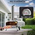 Miniatyrbild 4 av 9: Bärbar utomhuspizzaugn 12", rostfri stålpizzaugn för träpellets, snabb uppvärmning, perfekt för camping