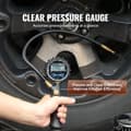 Miniatyrbild 3 av 9: 12V Tung Bärbar Luftkompressor för Bildäck, 7.06CFM, 150PSI, Effektiv Inflation och Snabb Uppvärmning