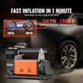 Miniatyrbild 2 av 9: 12V Tung Bärbar Luftkompressor för Bildäck, 7.06CFM, 150PSI, Effektiv Inflation och Snabb Uppvärmning