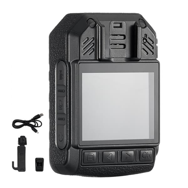 1440P Politiets Kroppkamera, 64G Body Cam, 2850 mAh Batteri, Nattesyn, HD Optagelse