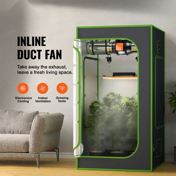 Kanalventilator 152,4 mm, HVAC udstødningsblæsersæt, AC variabel hastighedskontrol, energieffektiv, stille drift