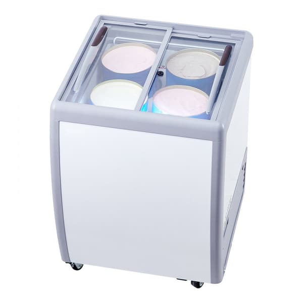 158 L Kommerciel Gelato Dyppefryseskab, Is-udstillingsskab, Hurtig Køling, Energi Effektiv, Digital Temperaturkontrol