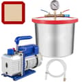 Miniatyrbild 1 av 9: Vakuumpump 2 Gallon, 4CFM 1/3HP, Vakuumkammare, hög effektivitet, kompakt design
