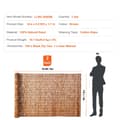 Miniatyrbillede 7 af 9: Reed Hegn 2-Pack, Privat Blind Hegn Skærm, Landskabspleje, 16,4' x 4'