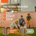 Miniatyrbillede 2 af 9: Reed Hegn 2-Pack, Privat Blind Hegn Skærm, Landskabspleje, 16,4' x 4'