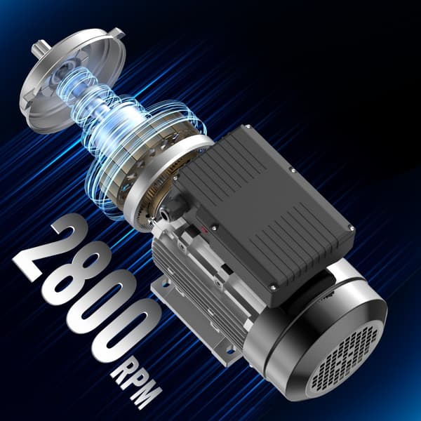 2,2KW Elmotor 2800RPM AC 220~240V 13,8A 1-faset 24mm nøgleaksel, høj effektivitet, lavt strømforbrug