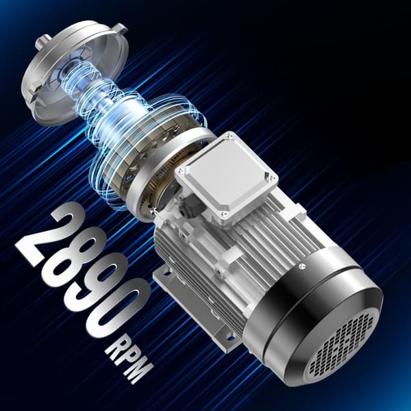 Elmotor 2,2 kW, 2890 RPM, AC 400V, 50Hz, 4,7A, 3-faset, 24mm Nøgleaksel