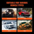 Pikkukuva 6 / 9: 2" perävaunun vetokoukun vastaanottimen D-rengaspalautus kuorma-auto Jeepille, 52900 lbs kantavuus, kestävä ja helppo asentaa