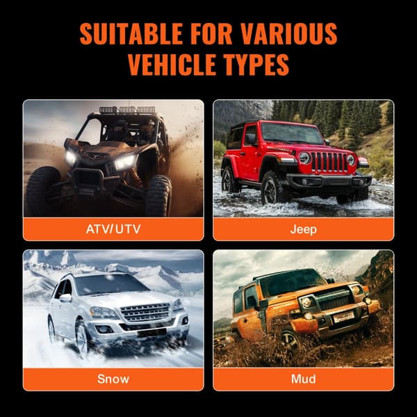 2" Anhængersjækle-modtager Heavy Duty, bugsering til lastbil og jeep, robust og pålidelig