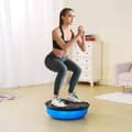 Miniatyrbild 8 av 9: "23'' Halv Träningsboll, Yoga Balans Stabilitetsboll, Motståndsband, Perfekt för Träning och Rehabilitering"