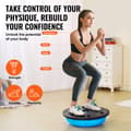 Miniatyrbillede 3 af 9: "Yoga Balance Stabilitetsbold, 23" Halv Træningsbold, Modstandsbånd, Effektiv Træning og Stabilitet"