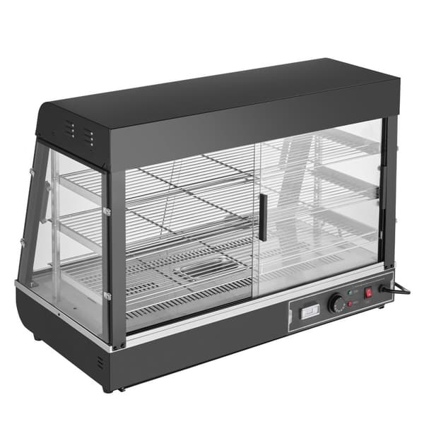 3-tier kommerciel madvarmer, bordplade pizzaskab med lys, maddisplay, effektiv opbevaring, energieffektiv løsning