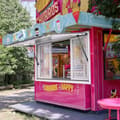 Miniatyrbillede 8 af 9: Koncessionsstander 36"L x 36"W, Serveringsvindue til Food Truck, Sammenklappelig Markise, Optimal Serviceoplevelse