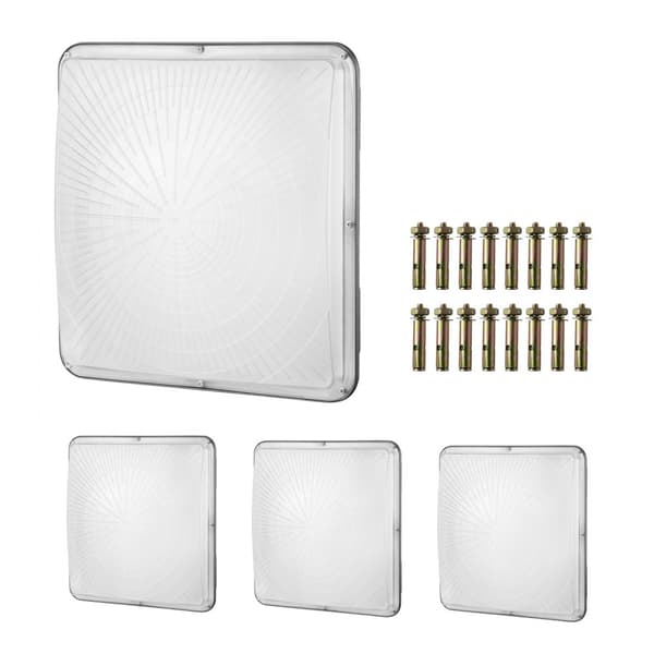 4 kpl LED-katosvaloa 150W 16500LM 5000K päivänvalo, tehokas ulkokatosvalaistus