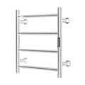Miniatyrbild 9 av 9: Handdukstork 4-bar, Väggmonterad Handdukshylla för Badrum i Silver, Energibesparande och Designvänlig