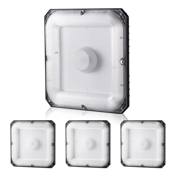 LED Canopy Lights 4-pack, 80W 8800LM, 5000K Dagsljus, Utomhus Belysning
