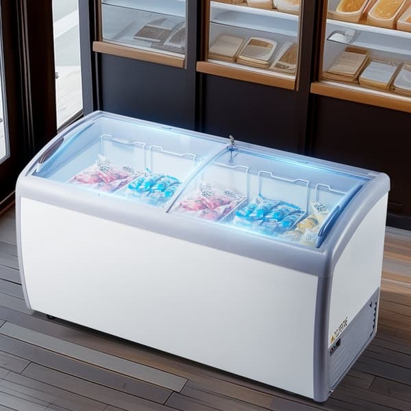 460 L Kommerciel Isdisplayskab, Gelato Dyppefryser, Energioptimeret, Digitale Kontroller, Effektiv Kold Opbevaring