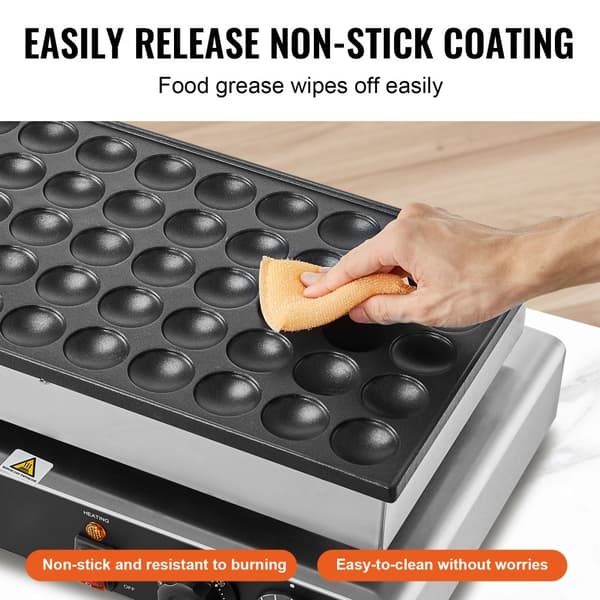 Mini holländsk pannkaksmaskin 43 mm, 50 STK, Kommersiell Dorayaki-bakmaskin 1700W, hög effekt, idealisk för caféer