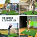 Miniatyrbild 7 av 9: Golfmatta 5x5ft, Gräsmatta för Golfträning, Inomhus & Utomhus, Träningshjälp för Golf