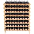 Miniatyrbild 9 av 9: Vinställ i bambu 8-nivå, 72 flaskor, modulär design, elegant displayhylla