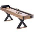 Miniatyrbillede 9 af 9: Shuffleboard Bord 2 i 1 - 9 Fod Shuffleboard og Bowling Combo Spilsæt, Holdbart Design, Underholdning til Familie og Venner