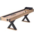 Miniatyrbillede 1 af 9: Shuffleboard Bord 2 i 1 - 9 Fod Shuffleboard og Bowling Combo Spilsæt, Holdbart Design, Underholdning til Familie og Venner